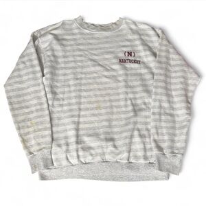 Vintage Nantucket crewneck striped sweatshirt